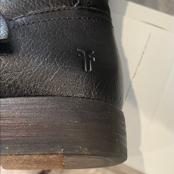 Frye Black Leather Boots Size 7.5 Excellent Condition - Picture 10 of 15